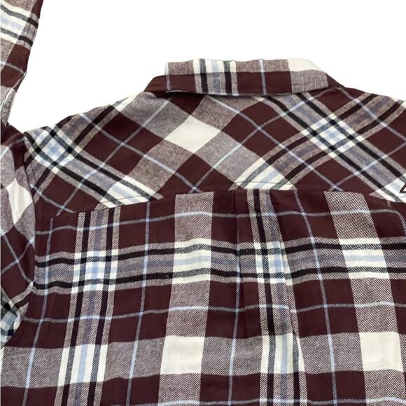 Alpine Design Mens Size Medium NEW Brown Brushed Flannel Button Down Shirt - Picture 6 of 7